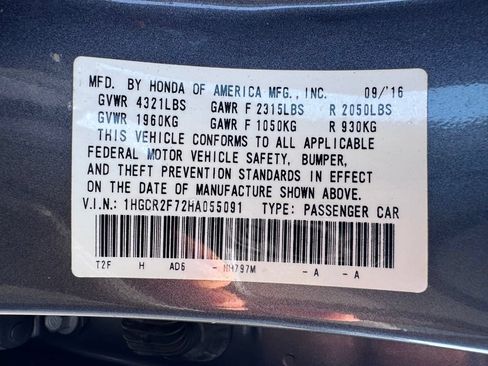 Used 2017 Honda Accord EX image 42