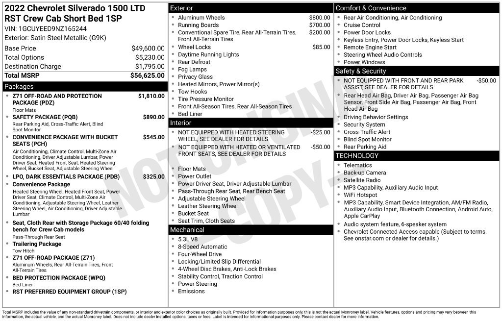 Used 2022 Chevrolet Silverado 1500 RST AWD/4WD image 25
