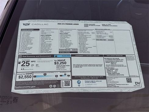 New 2025 Cadillac CT4 Premium Luxury image 20