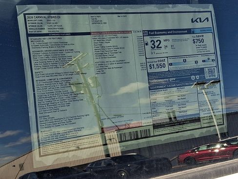 New 2026 Kia Carnival EX FWD image 21