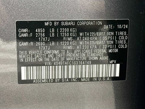 Certified 2025 Subaru Outback Premium w/ Popular Package #1A AWD/4WD image 29