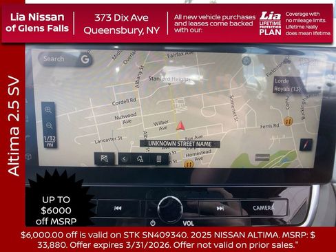 New 2025 Nissan Altima 2.5 SV w/ SV Premium Package image 19