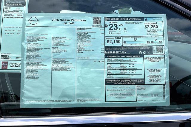 New 2026 Nissan Pathfinder SL w/ SL Premium Package (P04) FWD image 13