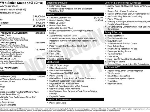 Used 2018 BMW 440i xDrive Coupe w/ M Sport Package image 3