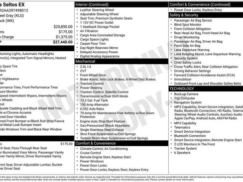 Used 2024 Kia Seltos EX FWD image 4