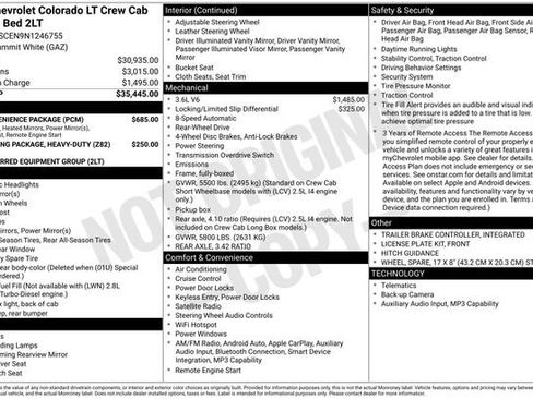 Used 2022 Chevrolet Colorado LT w/ LT Convenience Package RWD image 6