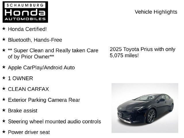 Used 2025 Toyota Prius Limited AWD/4WD image 7
