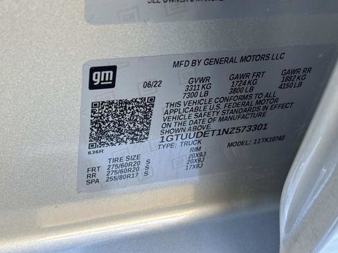 Used 2022 GMC Sierra 1500 SLT w/ SLT Premium Package image 36