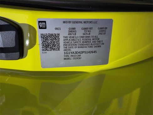 Certified 2023 Chevrolet Corvette Stingray Convertible w/ 1LT image 32