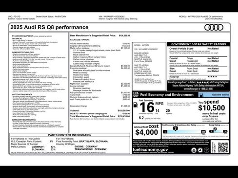Used 2025 Audi RS Q8 performance image 3