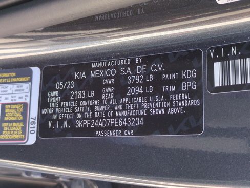 Certified 2023 Kia Forte LXS w/ LXS Technology Package FWD image 29