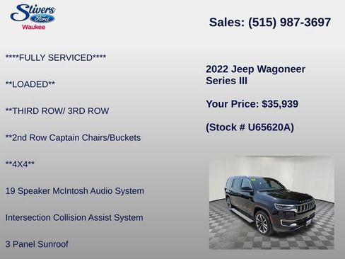 Used 2022 Jeep Wagoneer Series III w/ Premium Group I AWD/4WD image 28