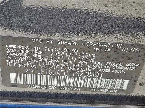 New 2026 Subaru Impreza 2.0i Sport AWD/4WD image 17