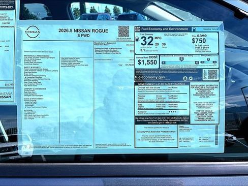 New 2026 Nissan Rogue S FWD image 13