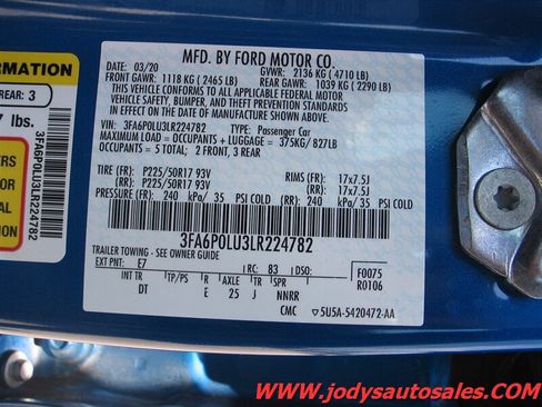 Used 2020 Ford Fusion SE FWD image 38