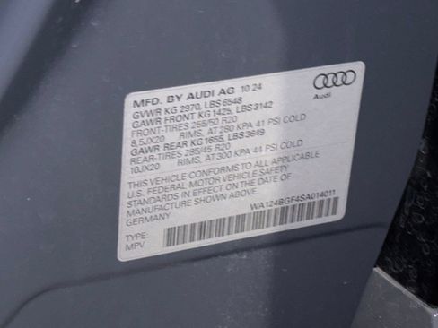 Certified 2025 Audi Q6 e-tron Premium Plus w/ Premium Plus AWD/4WD image 27