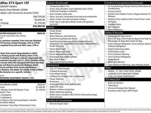 Used 2023 Cadillac XT4 Sport w/ Cold Weather Package image 34