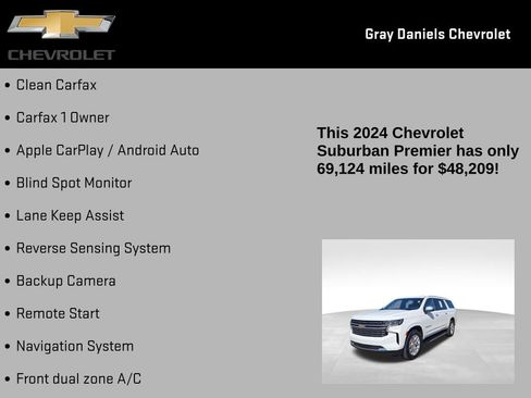 Certified 2024 Chevrolet Suburban Premier RWD image 7