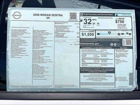 New 2026 Nissan Sentra SR w/ SR All Weather Package FWD image 17