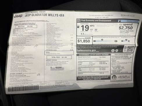 Used 2022 Jeep Gladiator Willys image 29