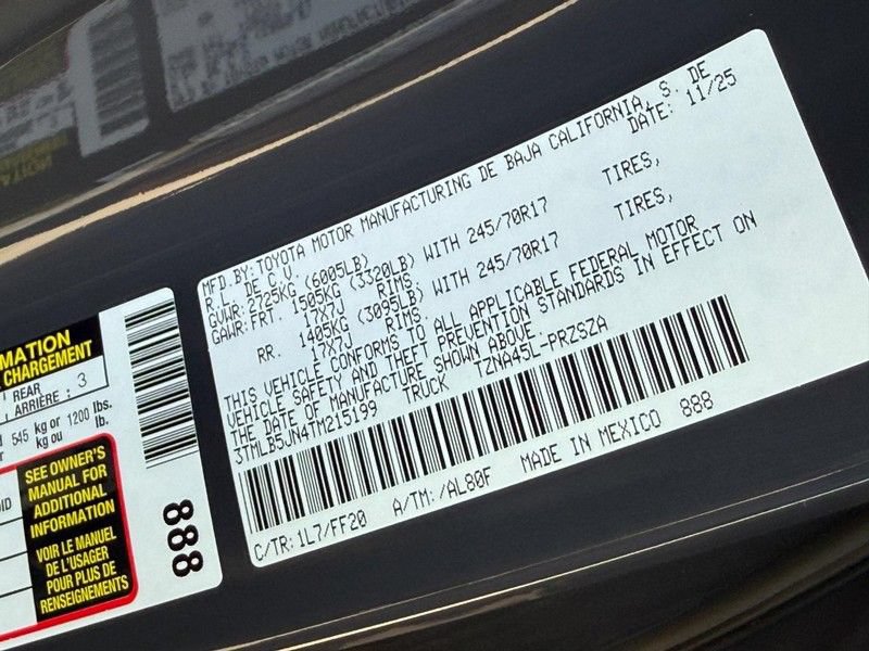 Used 2026 Toyota Tacoma SR5 AWD/4WD image 31
