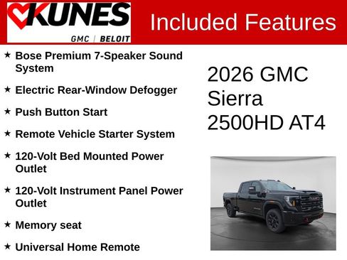 New 2026 GMC Sierra 2500 AT4 w/ AT4 Premium Plus Package AWD/4WD image 3