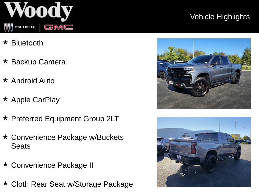 Used 2021 Chevrolet Silverado 1500 LT Trail Boss w/ Convenience Package II AWD/4WD image 3