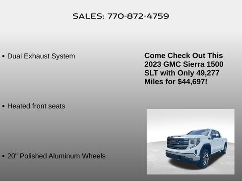 Used 2023 GMC Sierra 1500 SLT w/ X31 Off-Road Package AWD/4WD image 15