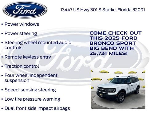 Used 2025 Ford Bronco Sport Big Bend AWD/4WD image 22