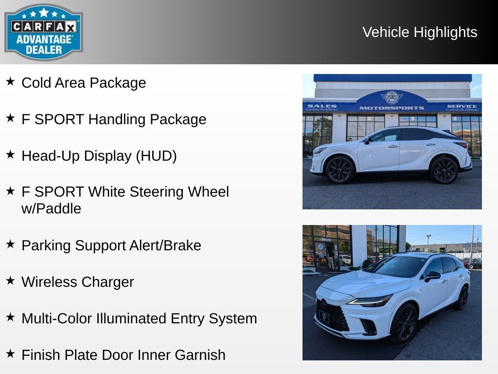 Used 2023 Lexus RX 350 F Sport w/ Cold Area Package AWD/4WD image 4