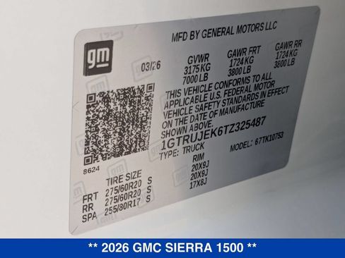 New 2026 GMC Sierra 1500 Elevation AWD/4WD image 43