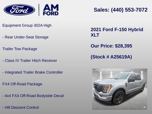 Used 2021 Ford F150 XLT w/ Equipment Group 302A High AWD/4WD image 18