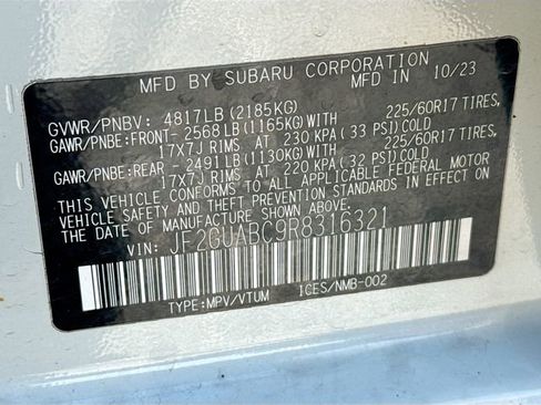 Used 2024 Subaru Crosstrek 2.0i image 29