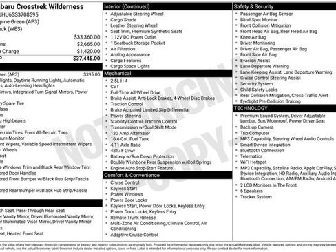 Used 2025 Subaru Crosstrek 2.5i Wilderness AWD/4WD image 11