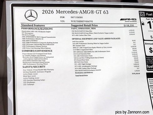 New 2026 Mercedes-Benz AMG GT 63 image 31