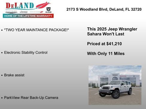 New 2025 Jeep Wrangler Sahara w/ Technology Group image 7