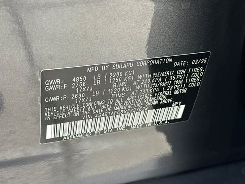 Certified 2025 Subaru Outback Premium image 29