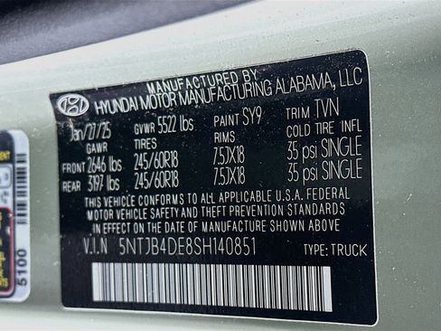 Used 2025 Hyundai Santa Cruz SEL FWD image 12