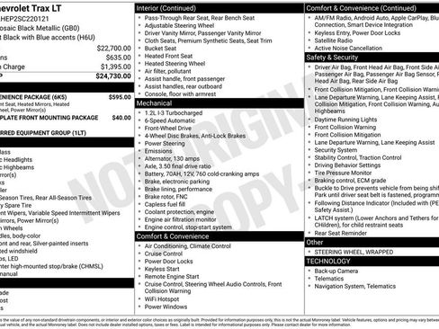 Used 2025 Chevrolet Trax LT w/ LT Convenience Package FWD image 6