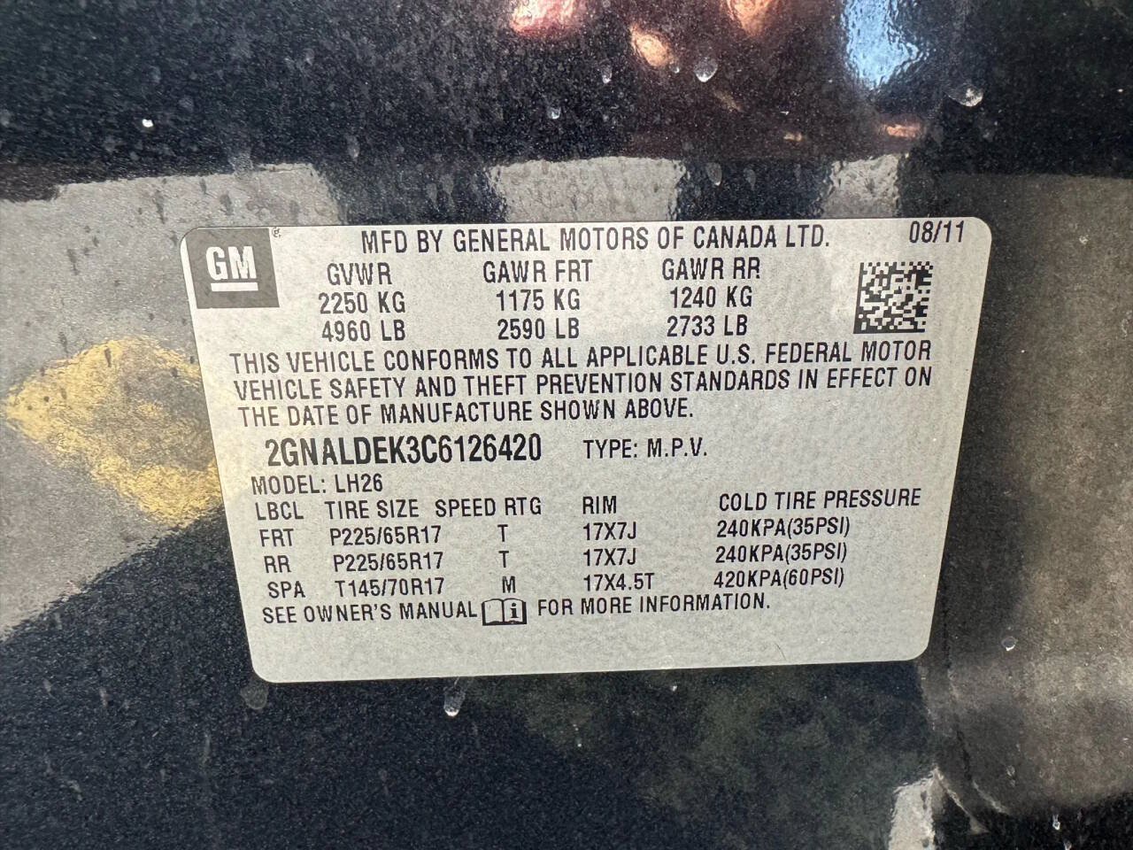 Used 2012 Chevrolet Equinox LT w/ Driver Convenience Package FWD image 33