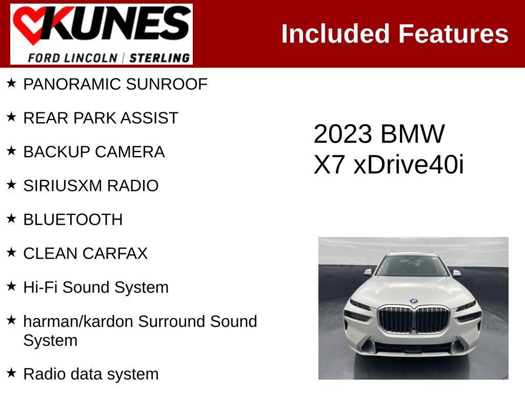 Used 2023 BMW X7 xDrive40i AWD/4WD image 3