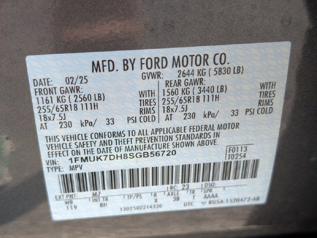 Used 2025 Ford Explorer Active RWD image 31