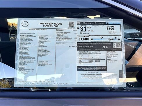 New 2026 Nissan Rogue Platinum image 19