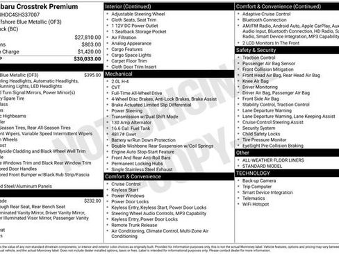 Certified 2025 Subaru Crosstrek 2.0i Premium AWD/4WD image 13
