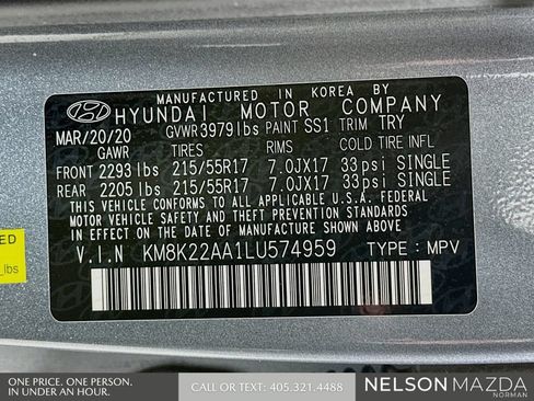 Used 2020 Hyundai Kona SEL w/ Cargo Package FWD image 30