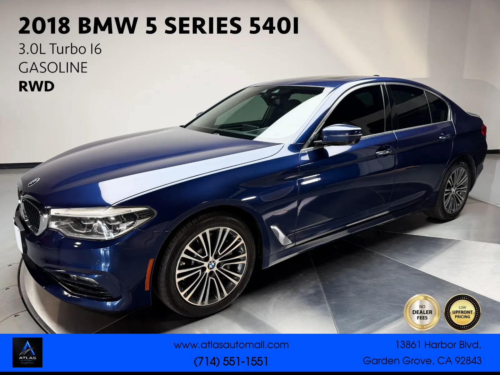 Used 2018 BMW 540i RWD image 1