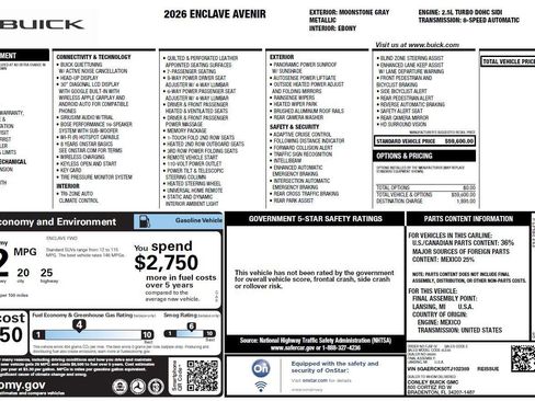 Used 2026 Buick Enclave Avenir FWD image 3