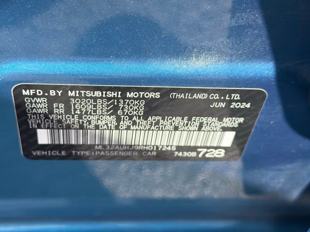 Used 2024 Mitsubishi Mirage ES FWD image 24