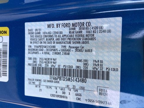 Used 2021 Ford Mustang Coupe w/ 2.3L High Performance Package RWD image 34