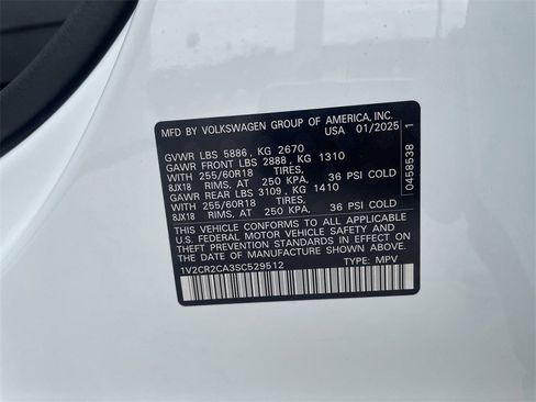 New 2025 Volkswagen Atlas Peak Edition SE image 29